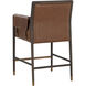 Mauti 38.75 inch Brown / Shalimar Tobacco Leather Counter Stool